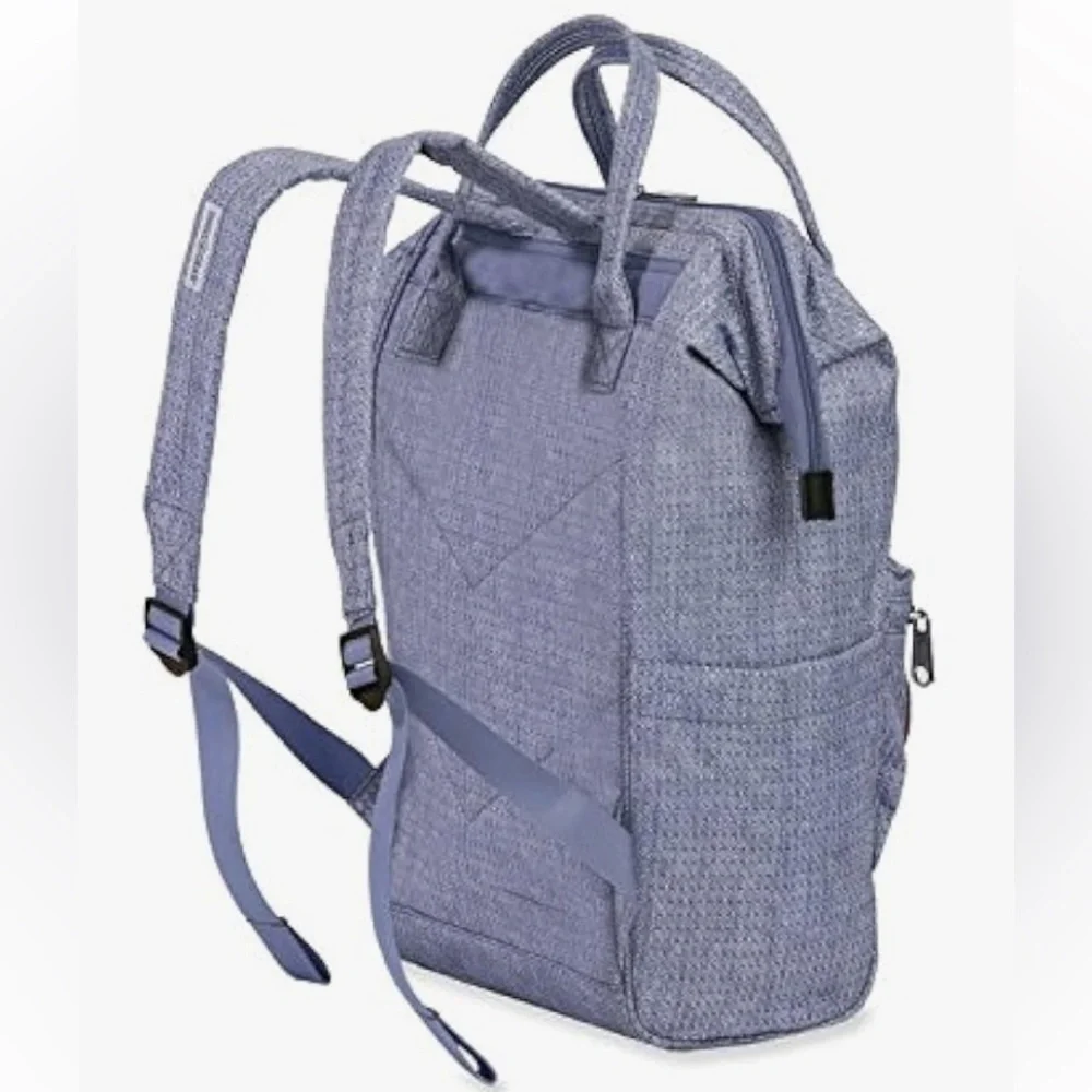 Swiss Gear 15 Ltrs Light Blue Diamond with Patches Laptop Backpack 🆕
